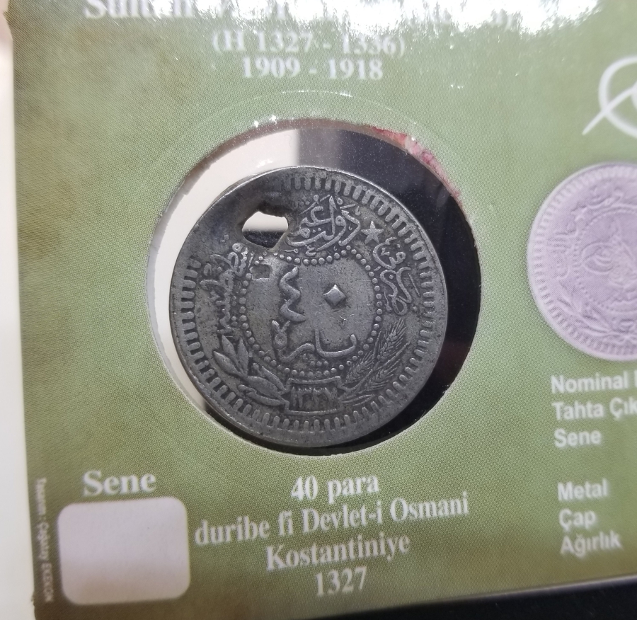 MEHMED REŞAD HAN DÖNEMİ KAPAMASINDA NİKEL 40 PARA