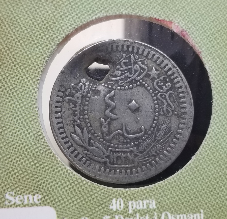 MEHMED REŞAD HAN DÖNEMİ KAPAMASINDA NİKEL 40 PARA