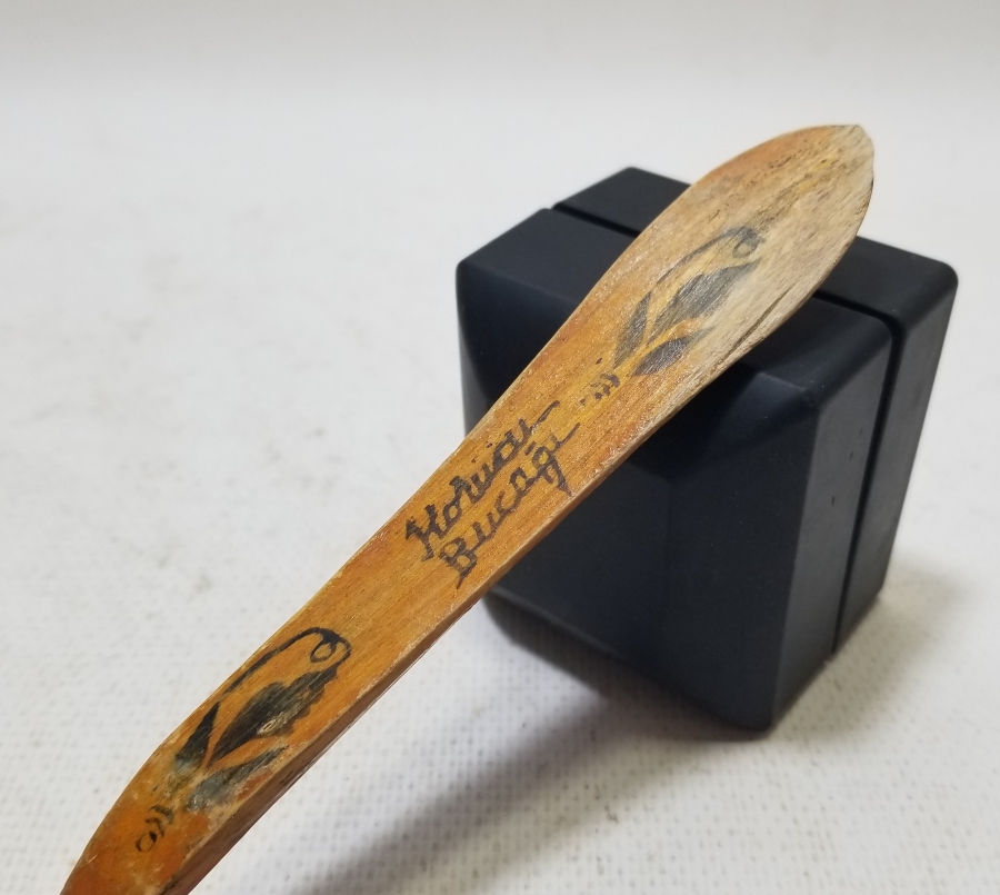 USTA İMZALI EL BOYAMA ANTİKA TAHTA KAŞIK