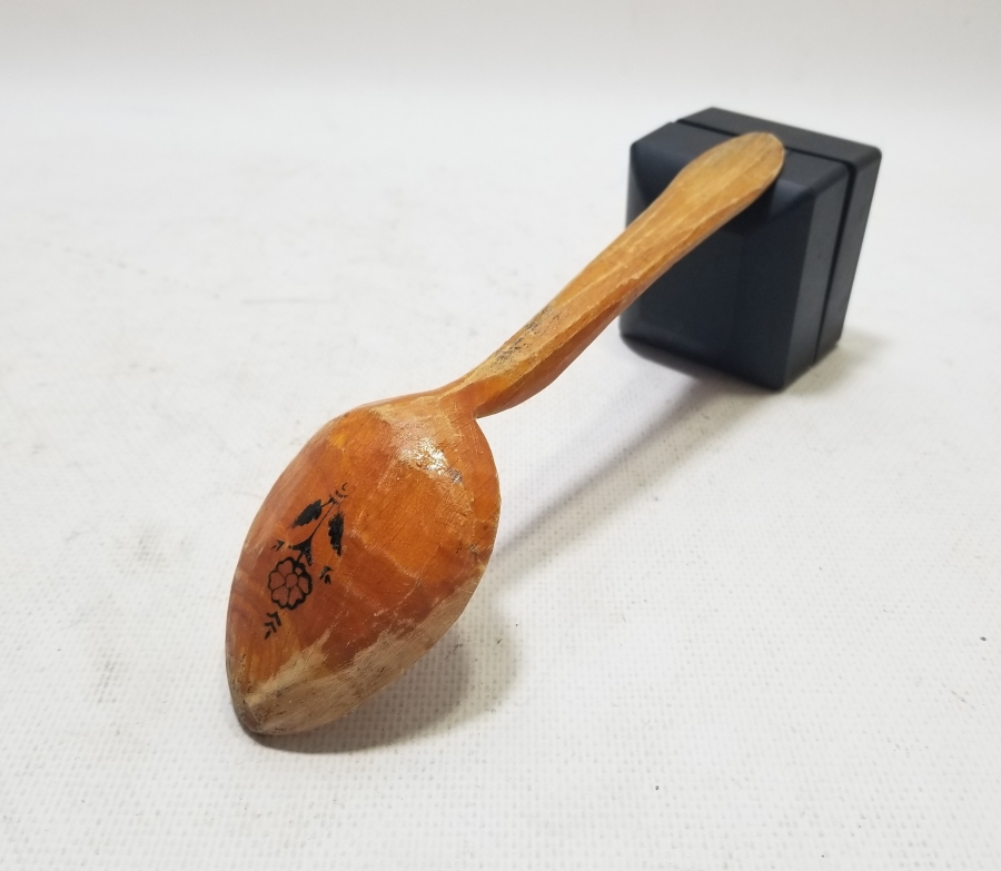 USTA İMZALI EL BOYAMA ANTİKA TAHTA KAŞIK