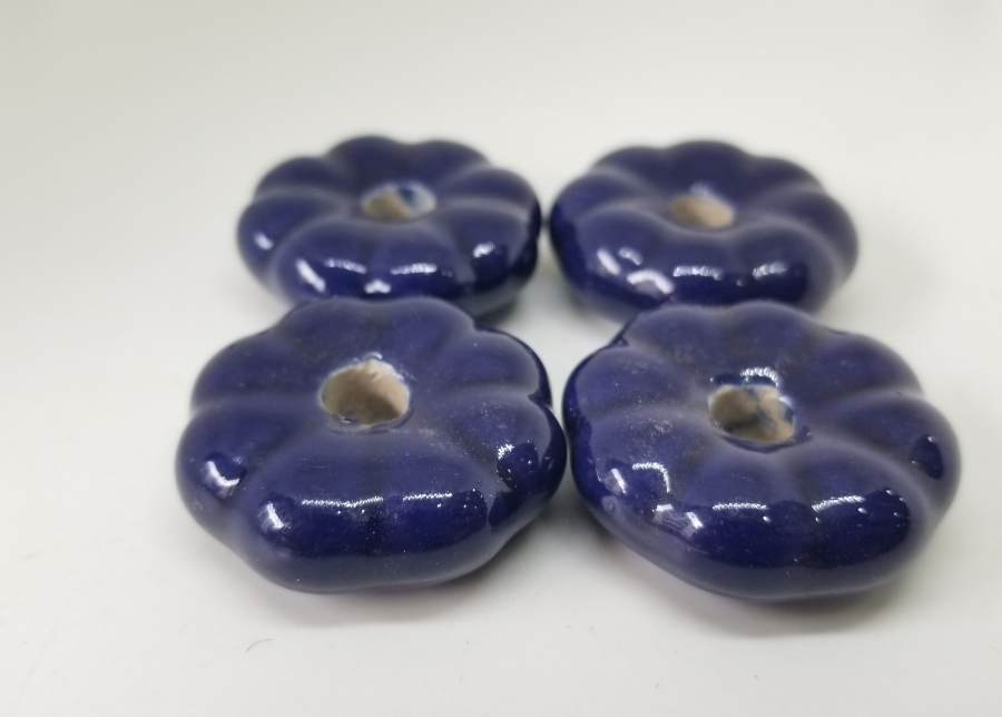 ÜZERİ EL BOYAMA OSMANLI DÖNEMİ PORSELEN ÇEKMECE KULPLARI LOTU