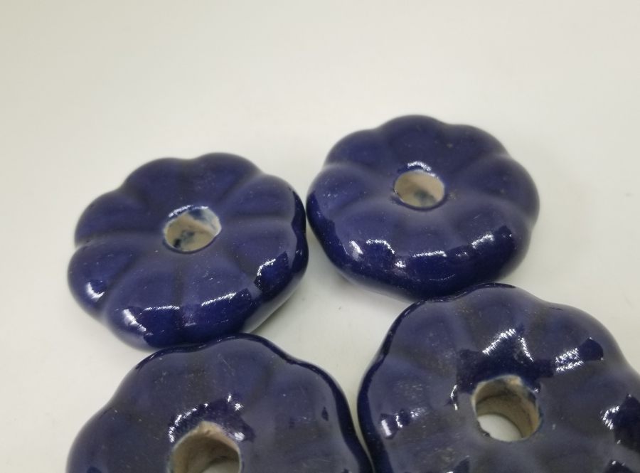 ÜZERİ EL BOYAMA OSMANLI DÖNEMİ PORSELEN ÇEKMECE KULPLARI LOTU