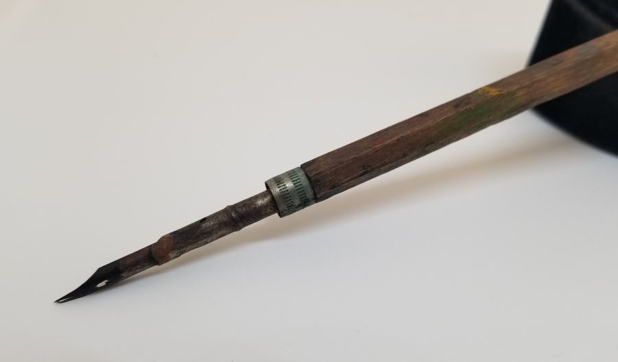 OSMANLI DÖNEMİ AHŞAP SAPLI DİVİT