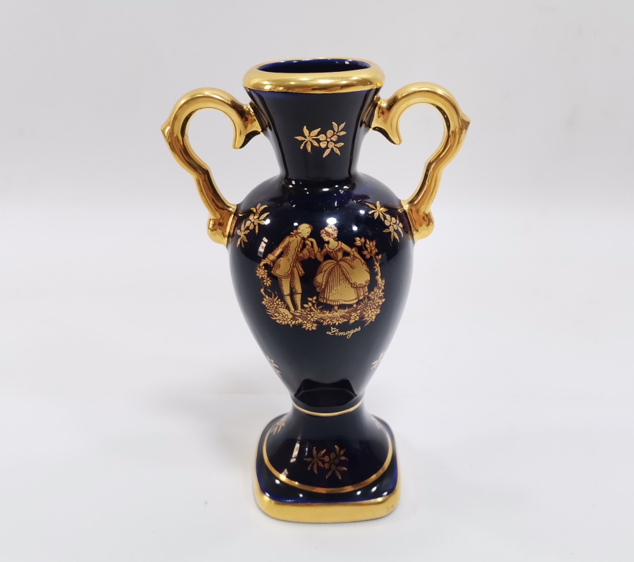 ANTİKA PORSELEN MİNYATÜR LİMOGES VAZO