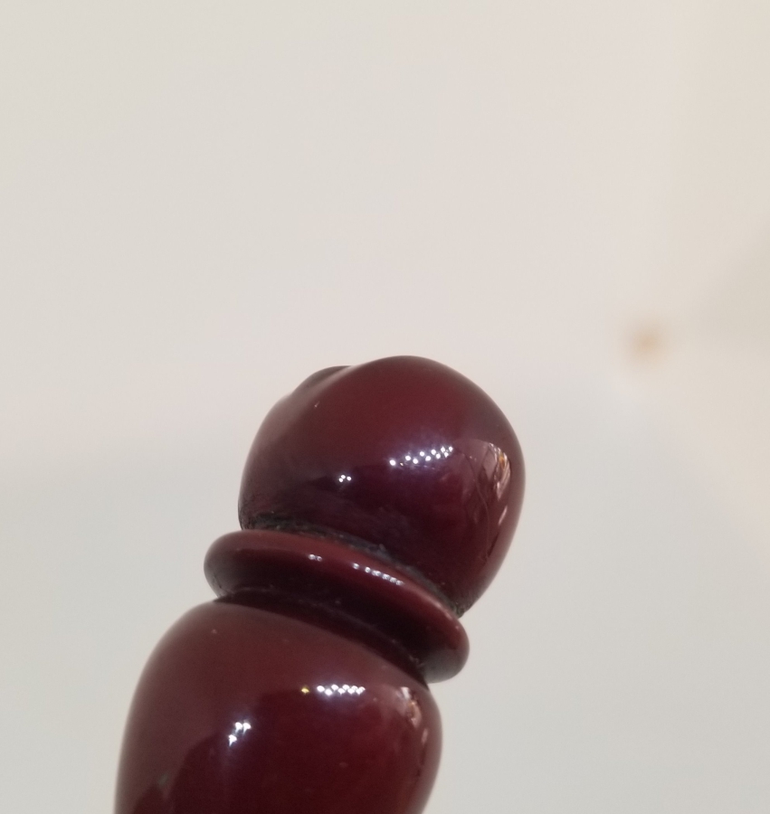 OSMANLI DÖNEMİ SIKMA KEHRİBAR TESPİH İMAMESİ