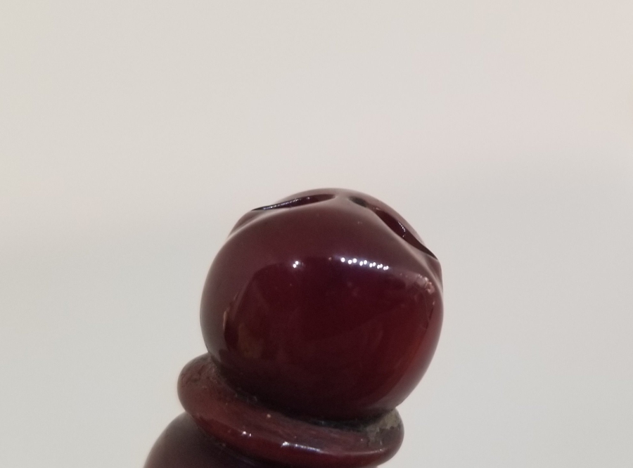 OSMANLI DÖNEMİ SIKMA KEHRİBAR TESPİH İMAMESİ