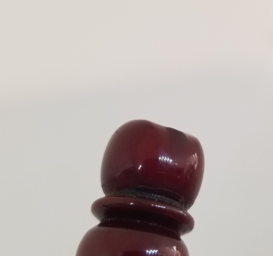 OSMANLI DÖNEMİ SIKMA KEHRİBAR TESPİH İMAMESİ