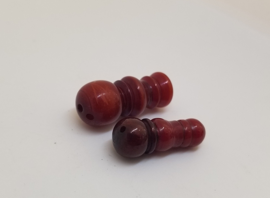 İKİ ADET ANTİKA TESPİH İMAMESİ