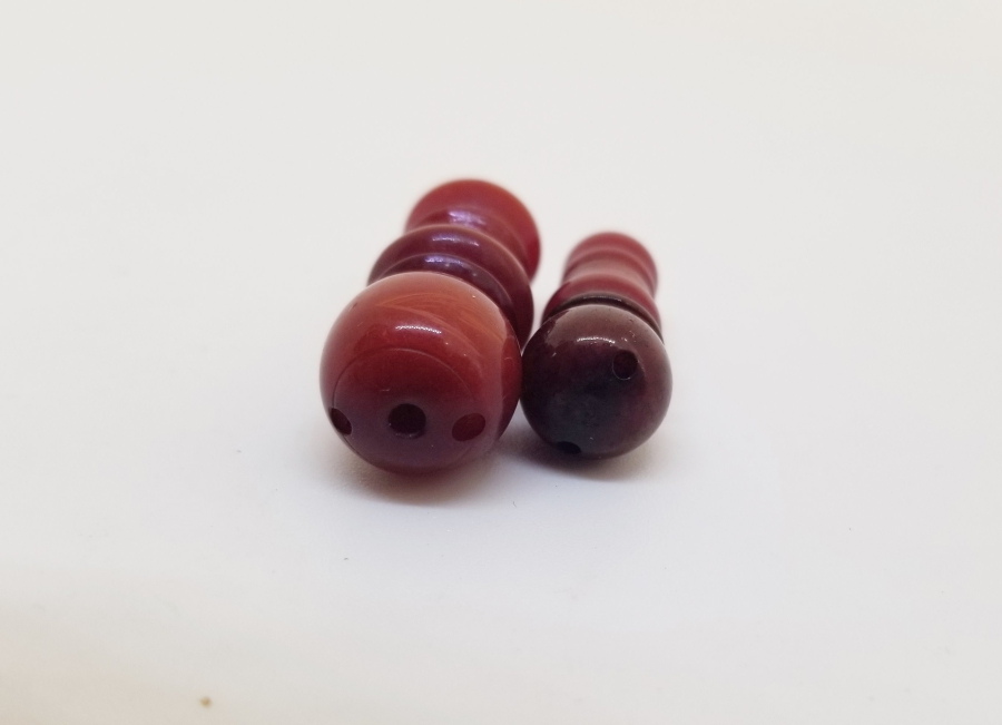 İKİ ADET ANTİKA TESPİH İMAMESİ