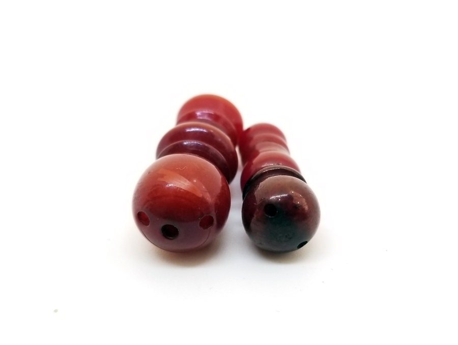 İKİ ADET ANTİKA TESPİH İMAMESİ