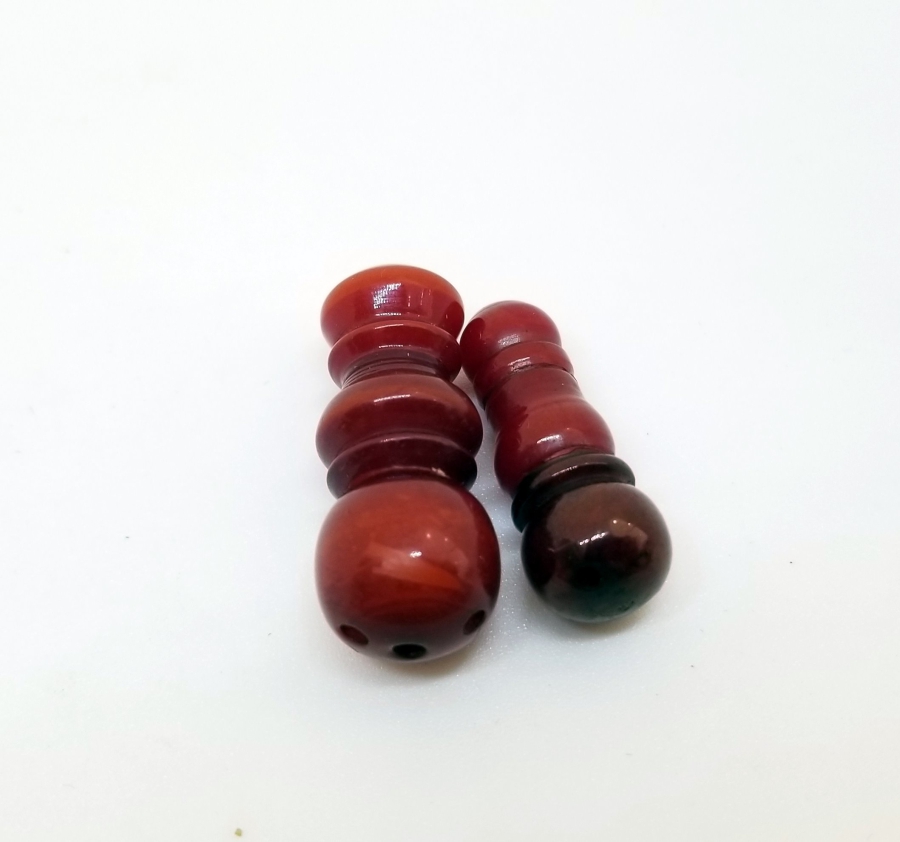 İKİ ADET ANTİKA TESPİH İMAMESİ