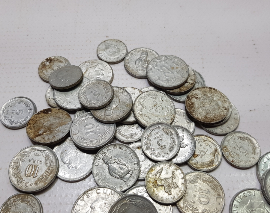 1970-1980LERDEN ANTİKA METAL PARA LOTU