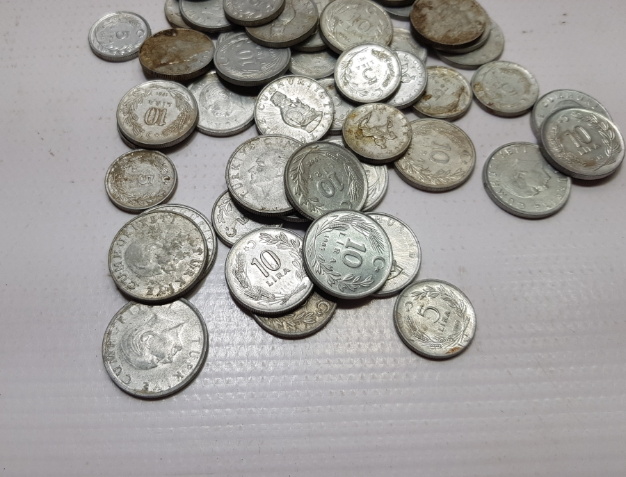 1970-1980LERDEN ANTİKA METAL PARA LOTU