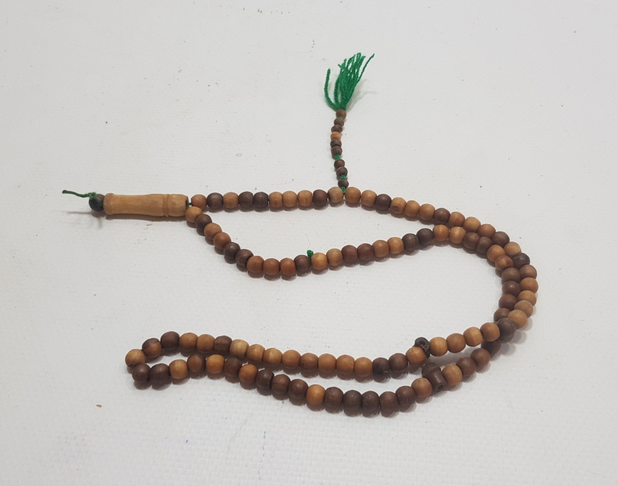 OSMANLI DÖNEMİ AHŞAPTAN MAMUL 99LUK NAMAZ TESPİHİ - ZİKİR TESPİHİ