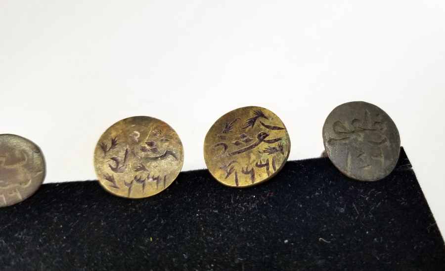 OSMANLI DÖNEMİ EL KAZIMA ŞAHIS MÜHÜRLERİ LOTU