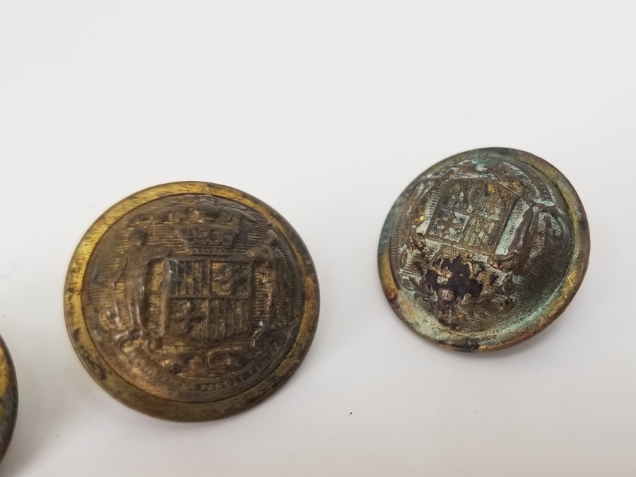 1. DÜNYA SAVAŞI DÖNEMİ İNGİLİZ SUBAY DÜĞMELERİ LOTU