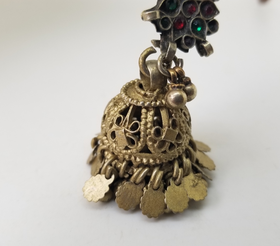 ÜZERİ ALTIN VERMEYLİ TÜRKMEN İŞİ KOLYE UCU