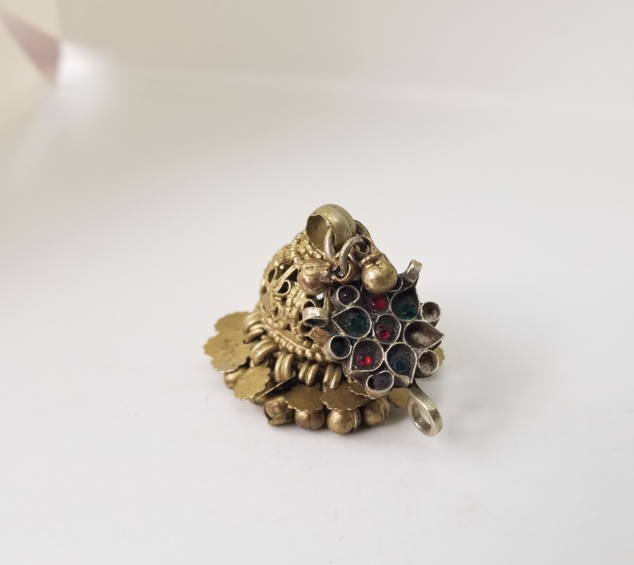 ÜZERİ ALTIN VERMEYLİ TÜRKMEN İŞİ KOLYE UCU