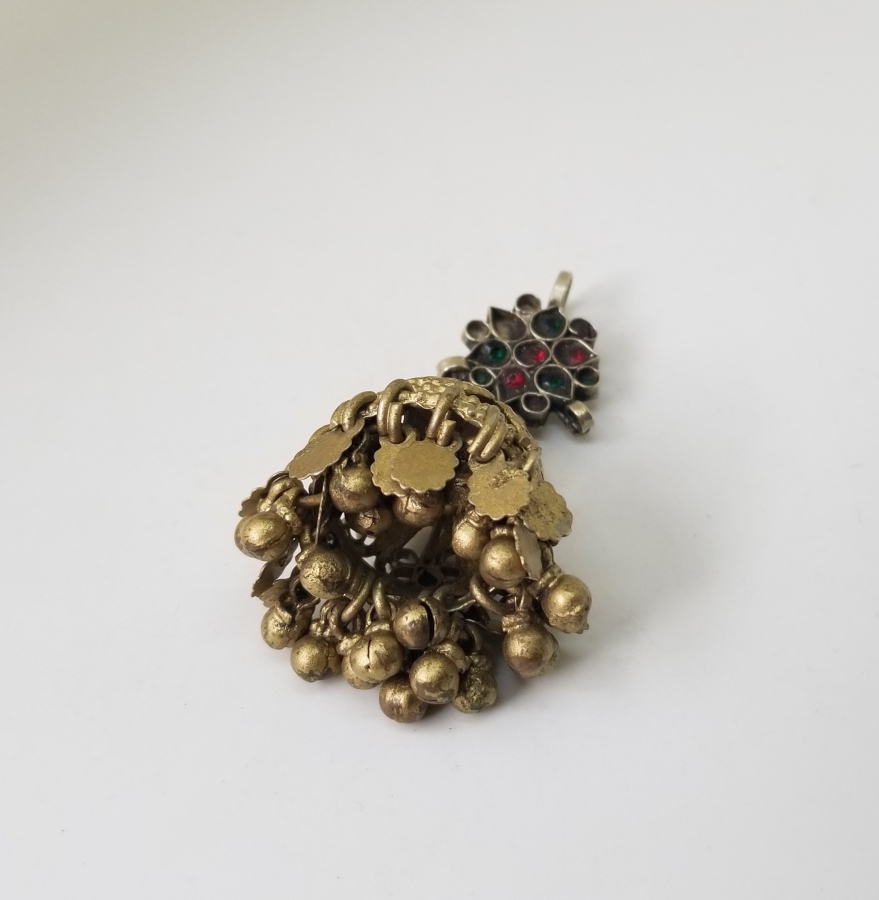 ÜZERİ ALTIN VERMEYLİ TÜRKMEN İŞİ KOLYE UCU