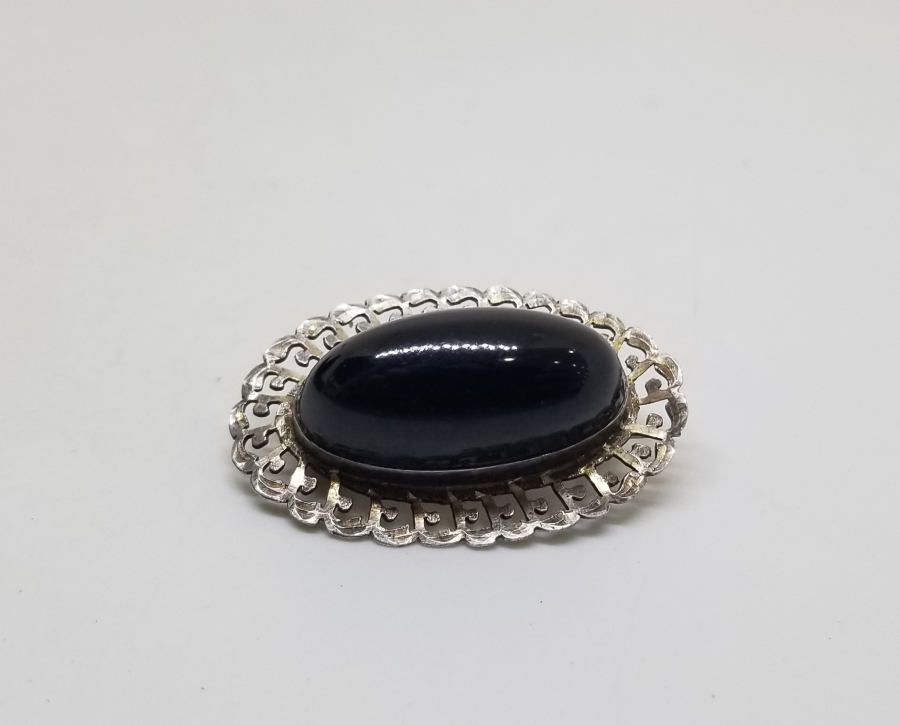 ÖZEL YAPIM TESTERE İŞÇİLİKLİ ANTİKA OLTU TAŞLI ERZURUM YAPIMI BROŞ