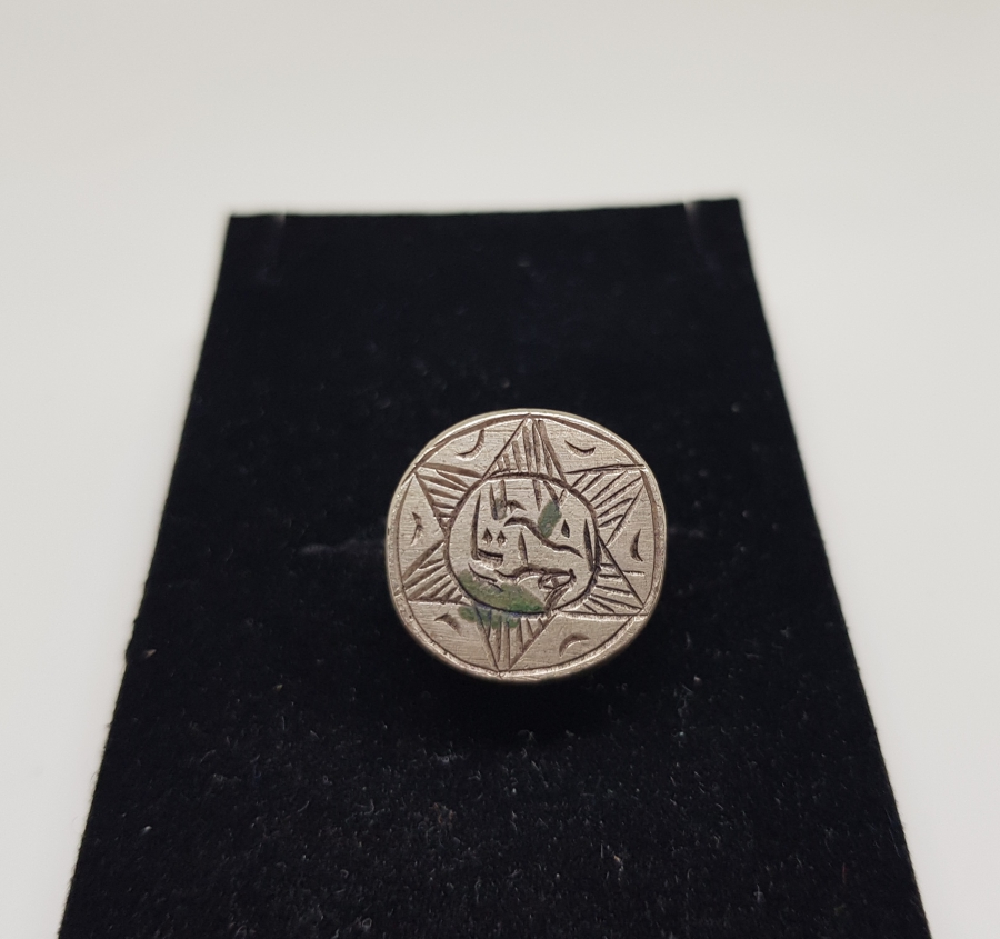 ALTI KÖŞELİ OSMANLI YILDIZI FORMUNDA YAPILMIŞ NADİR ŞAHIS MÜHRÜ