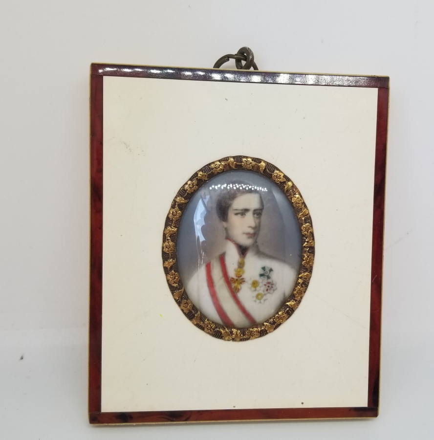 ÖZEL YAPIM ANTİKA FİLDİŞİ FRANZ JOSEPH GÖRSELLİ ÇERÇEVE