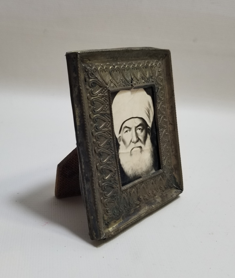 GÜMÜŞ ÇERÇEVESİNDE AHMED HÜSAMEDDİN RUKKALİ EFENDİ'YE AİT ORİJİNAL BİLİNEN TEK FOTOĞRAFI