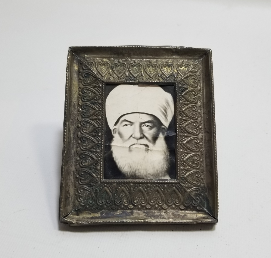 GÜMÜŞ ÇERÇEVESİNDE AHMED HÜSAMEDDİN RUKKALİ EFENDİ'YE AİT ORİJİNAL BİLİNEN TEK FOTOĞRAFI