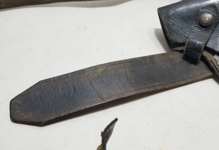 ÜZERİ OSMANLICA YAZILI ÇOK NADİR OSMANLI SUBAY TABANCA KILIFI VE KEMERİ