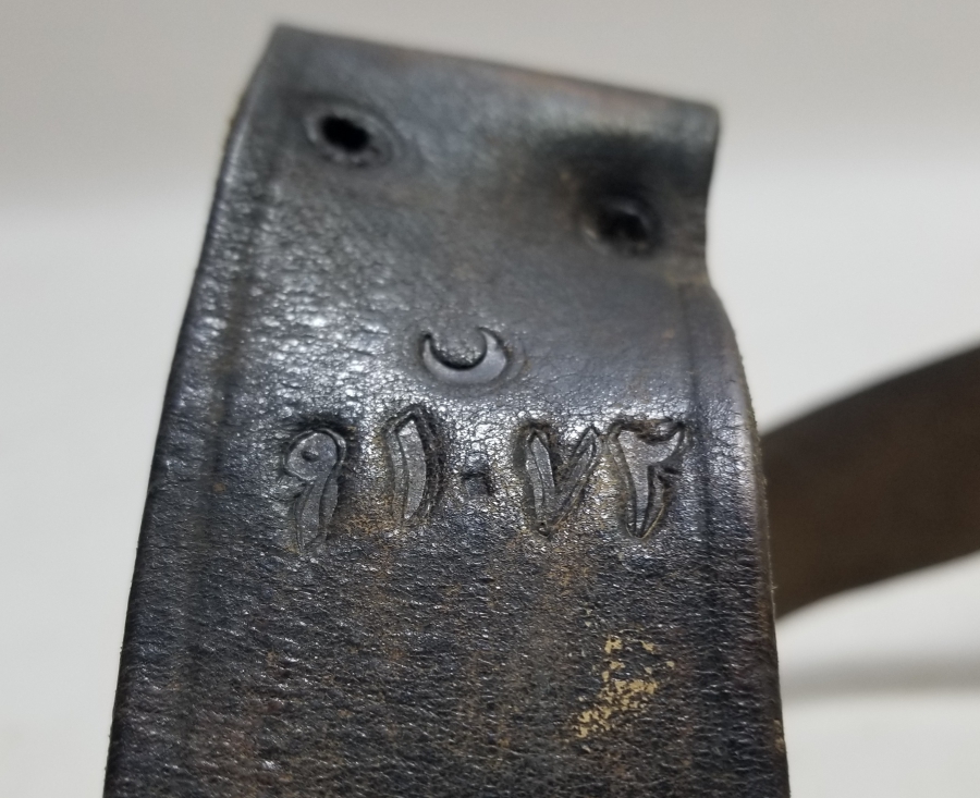 ÜZERİ OSMANLICA YAZILI ÇOK NADİR OSMANLI SUBAY TABANCA KILIFI VE KEMERİ