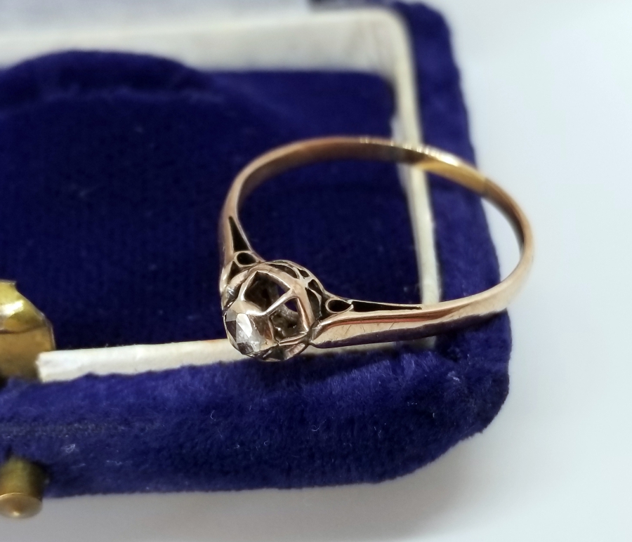 ELMAS TAŞLI OSMANLI DÖNEMİ TEKTAŞ YÜZÜK