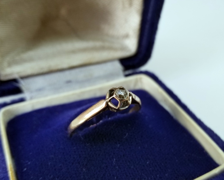 ELMAS TAŞLI OSMANLI DÖNEMİ TEKTAŞ YÜZÜK