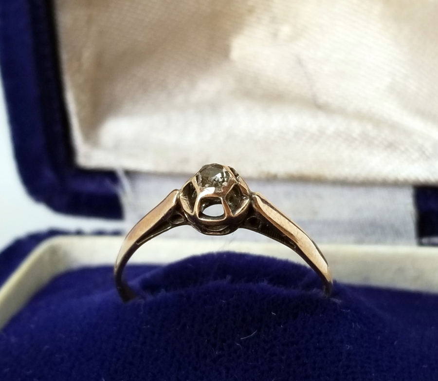 ELMAS TAŞLI OSMANLI DÖNEMİ TEKTAŞ YÜZÜK