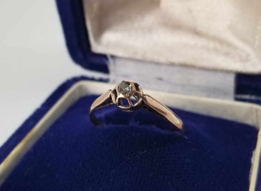 ELMAS TAŞLI OSMANLI DÖNEMİ TEKTAŞ YÜZÜK