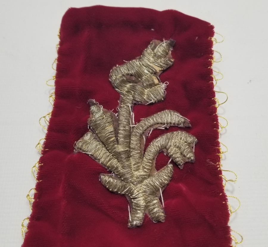 SIRMA APLİKLİ OSMANLI DÖNEMİ KADİFE KESE