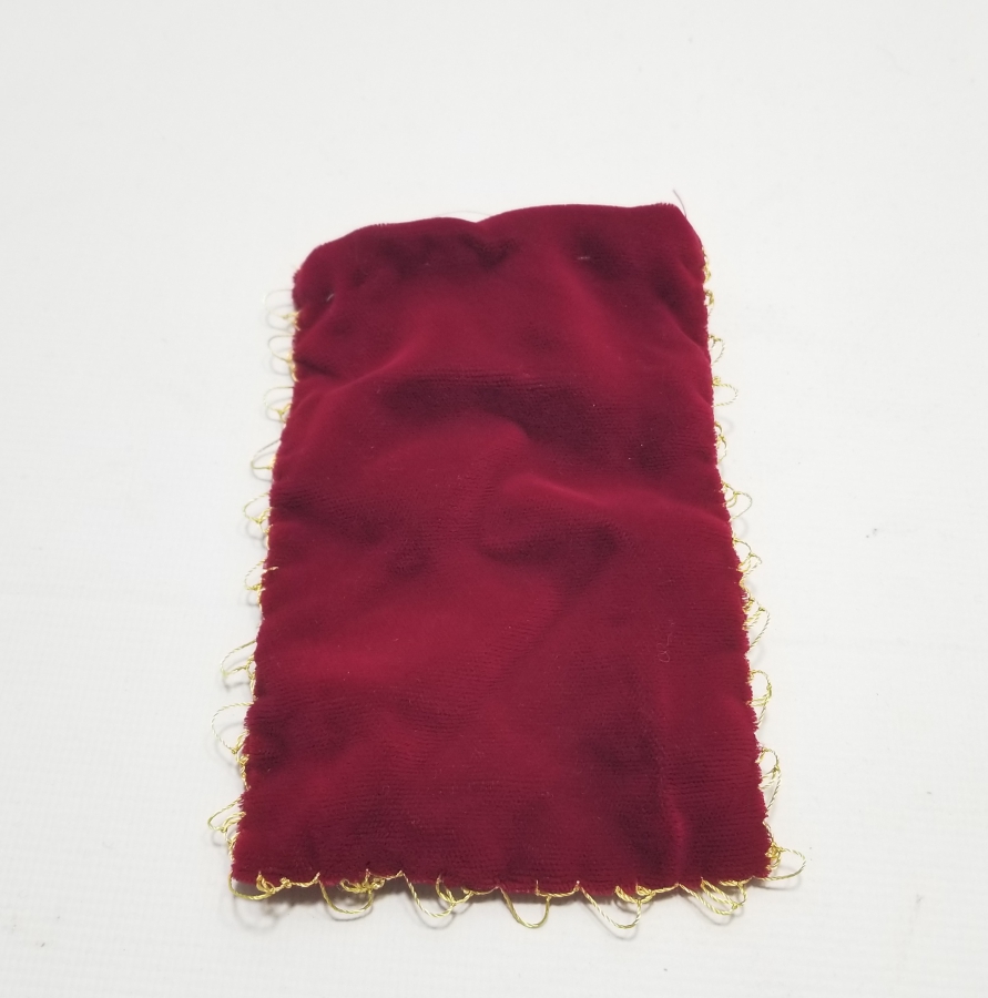 SIRMA APLİKLİ OSMANLI DÖNEMİ KADİFE KESE