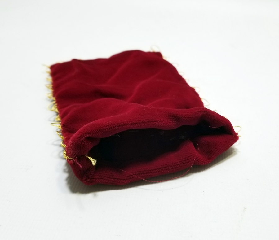 SIRMA APLİKLİ OSMANLI DÖNEMİ KADİFE KESE