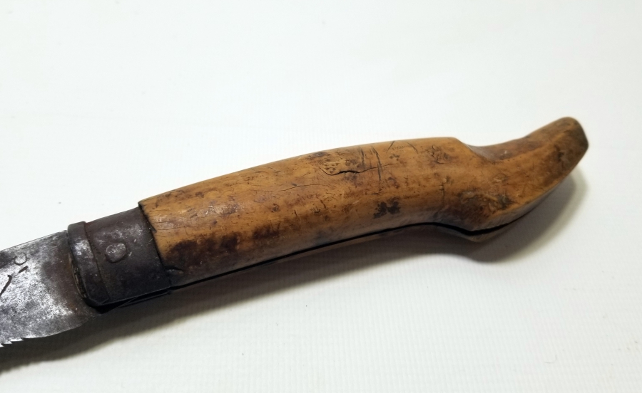 OSMANLI DÖNEMİ ÜZERİ OSMANLICA YAZILI BAĞ BIÇAĞI