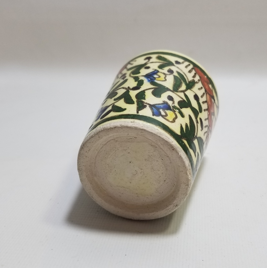 OSMANLI DÖNEMİ EL BOYAMA KÜTAHYA ŞERBET BARDAĞI