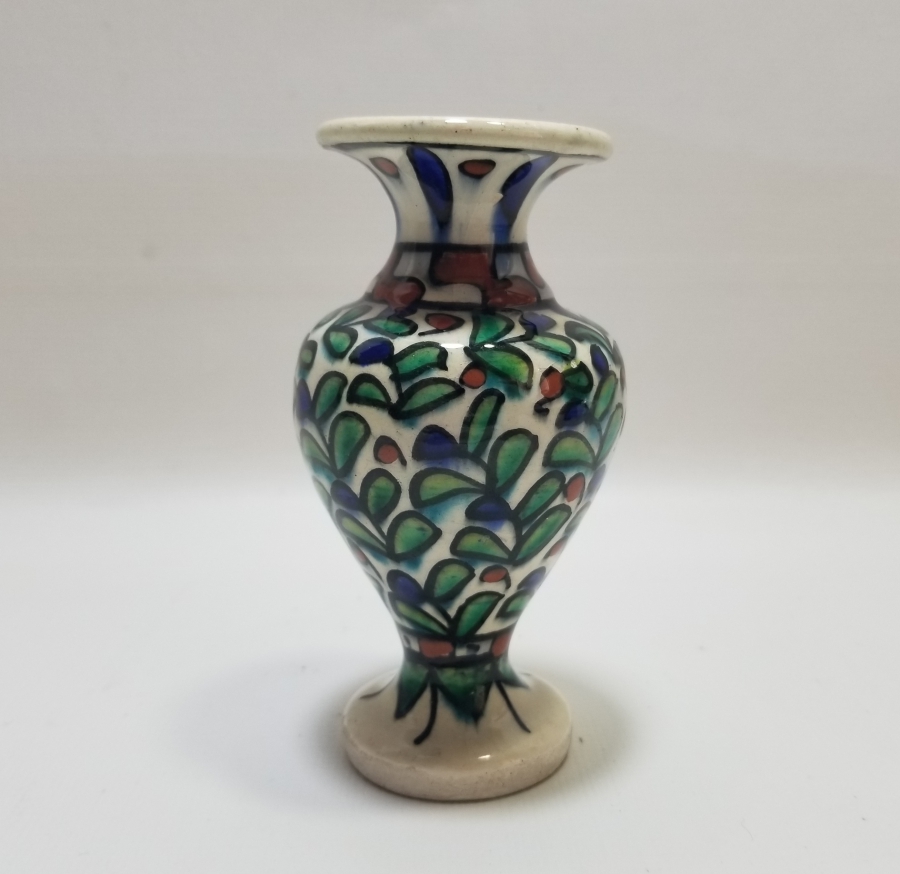 EL BOYAMA ANTİKA KÜTAHYA VAZO