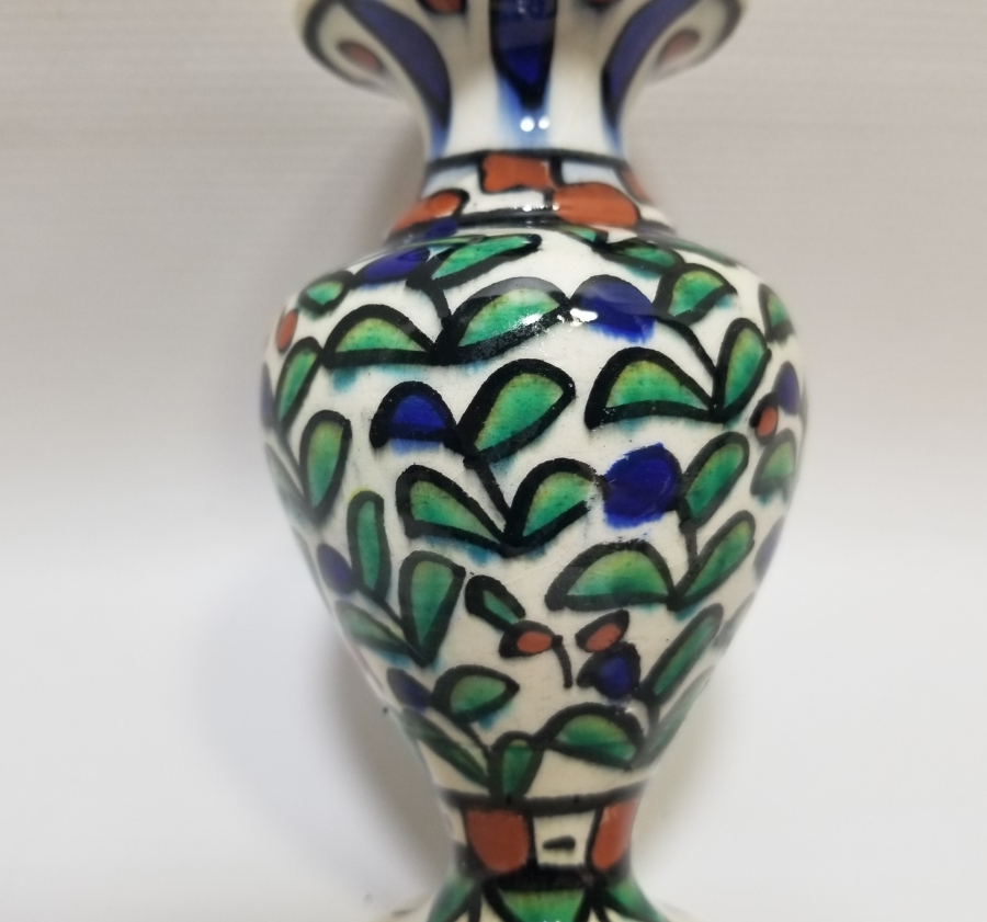 EL BOYAMA ANTİKA KÜTAHYA VAZO