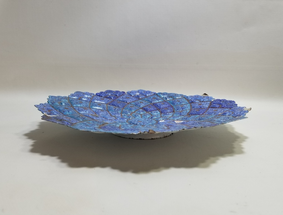 ÜZERİ MİNE İŞÇİLİKLİ BÜYÜK BOY ANTİKA MEYVELİK - İKRAMLIK