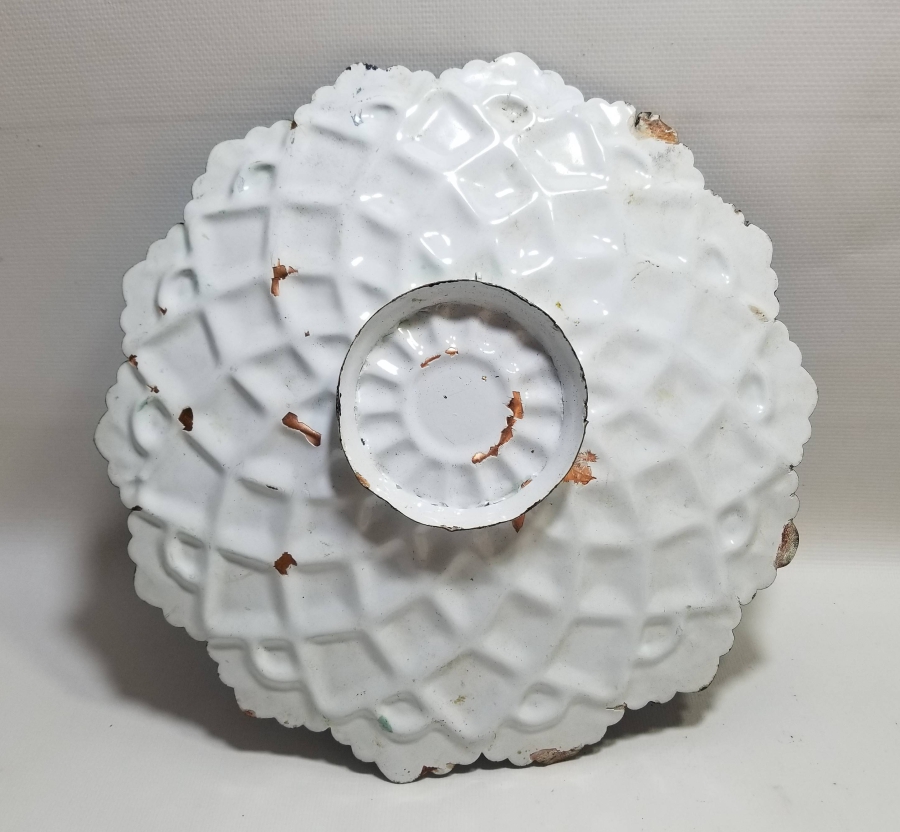 ÜZERİ MİNE İŞÇİLİKLİ BÜYÜK BOY ANTİKA MEYVELİK - İKRAMLIK