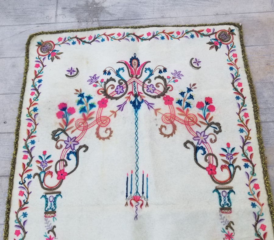 OSMANLI DÖNEMİ TEKKE İŞİ KEÇE SECCADE