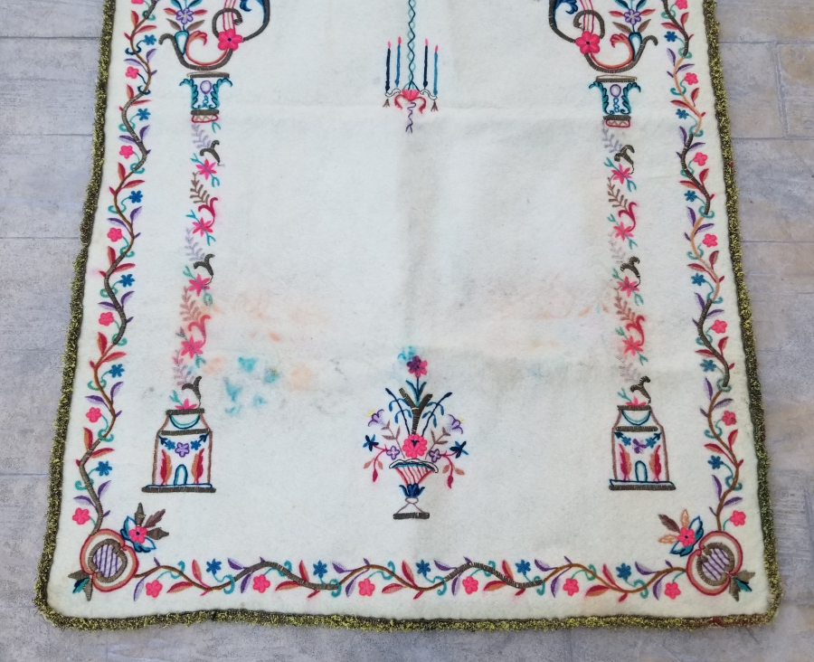 OSMANLI DÖNEMİ TEKKE İŞİ KEÇE SECCADE