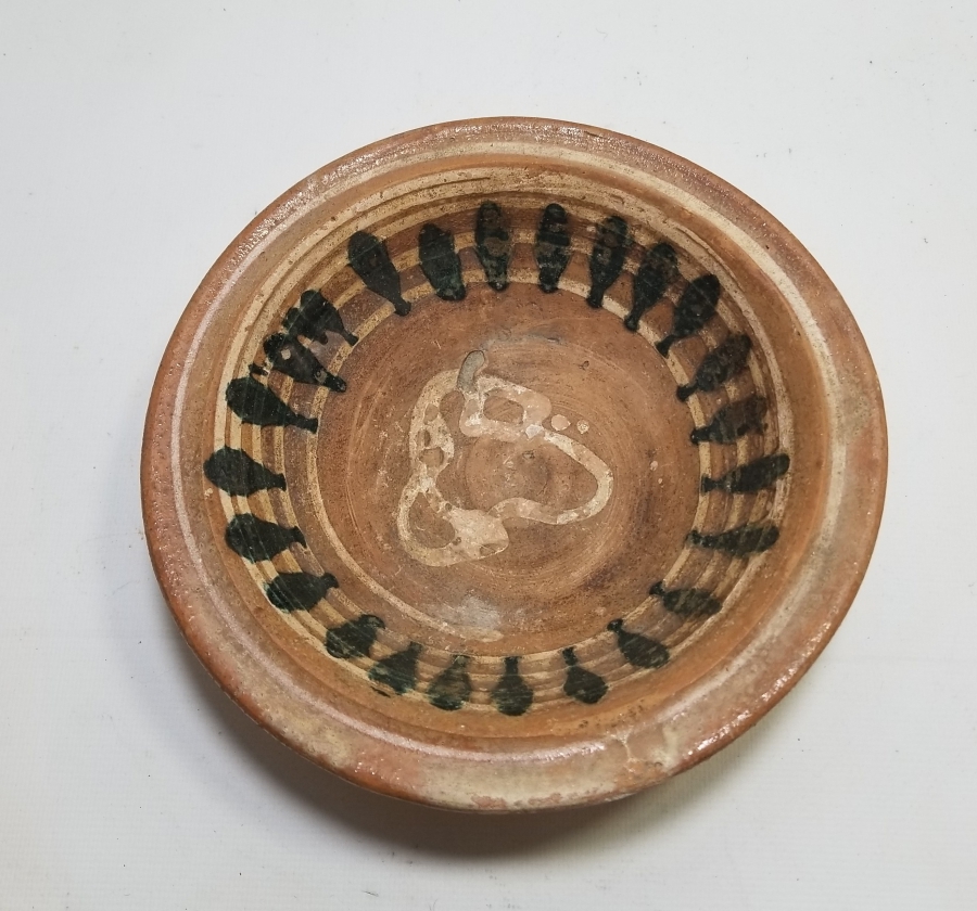 AKITMA İŞÇİLİKLİ VE USTASININ ADI YAZILI NADİR KINIK KASE