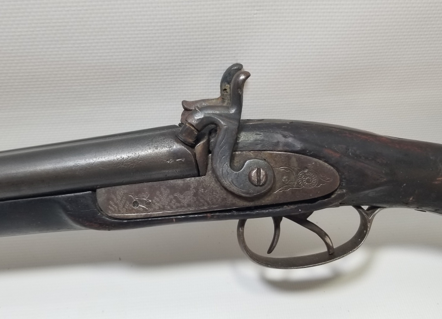 ÜZERİ AV SAHNELİ OSMANLI DÖNEMİ ÇİFTE DOLMA TÜFEK