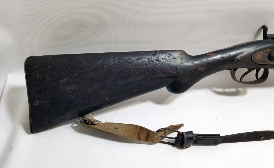ÜZERİ AV SAHNELİ OSMANLI DÖNEMİ ÇİFTE DOLMA TÜFEK