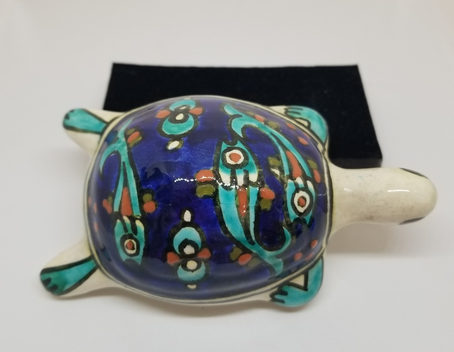 SITKI USTA İMZALI NADİR KAPLUMBAĞA FİGÜRÜ SERAMİK BİBLO