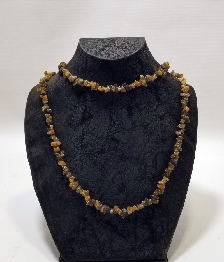 ANTİKA DAMLA KEHRİBAR GERDANLIK